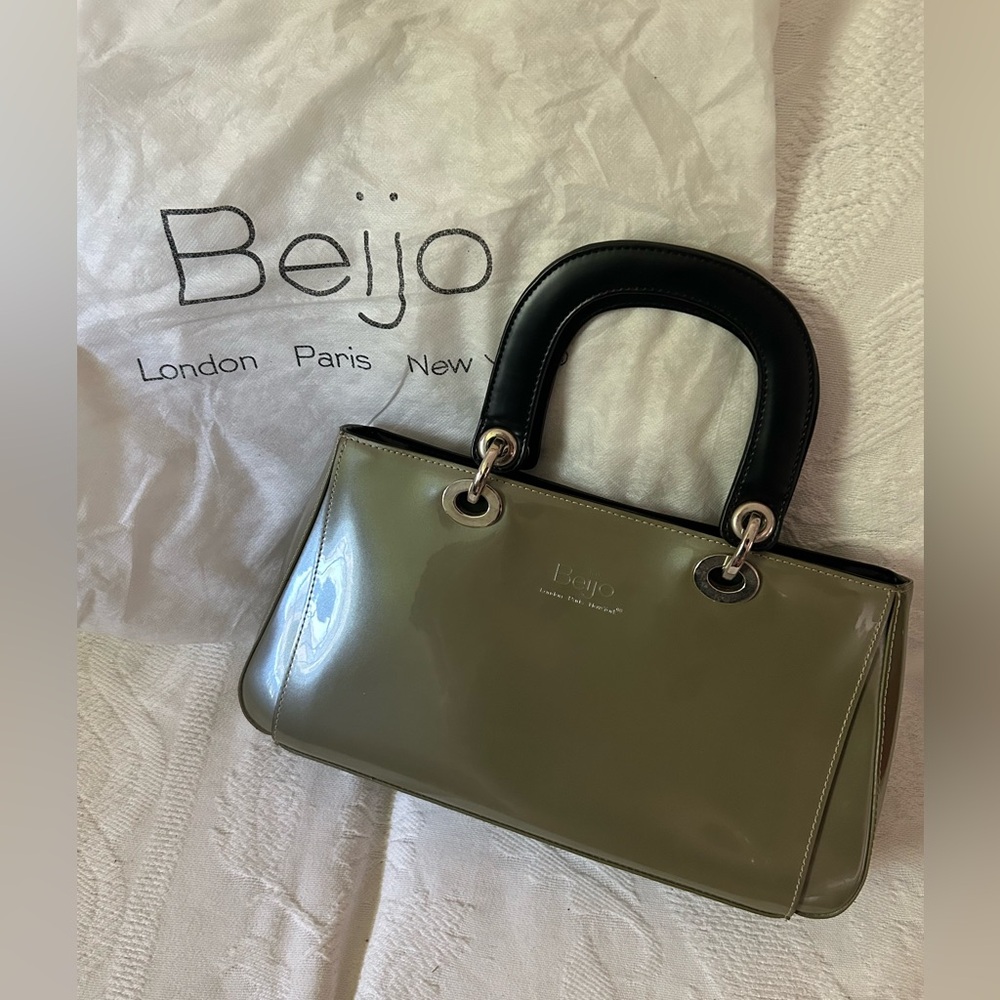 Beijo Olive and Black Handbag